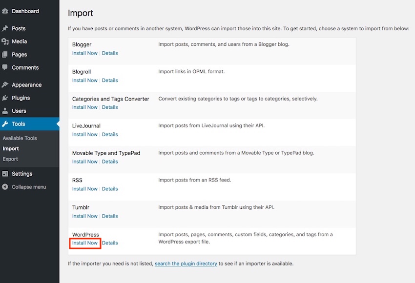 WordPress Import Tools 2