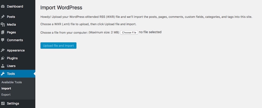 WordPress Import Tools 4